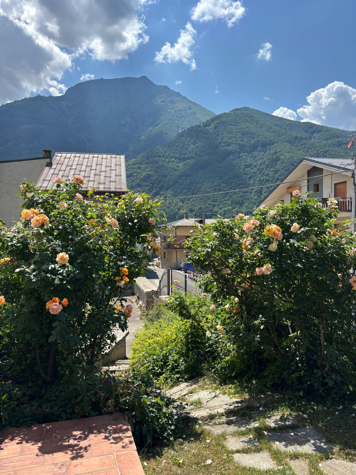 Vista monti dal balcone